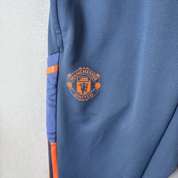 Manchester United Training Pants Boys Size M Soccer Football HG3987 Adidas 28x27 - Picture 2 of 11